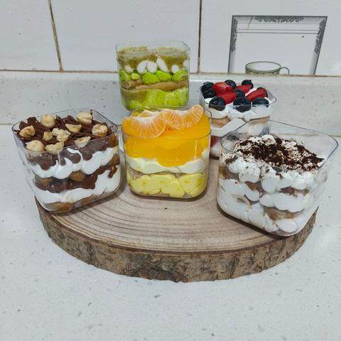 Assorted jar cakes